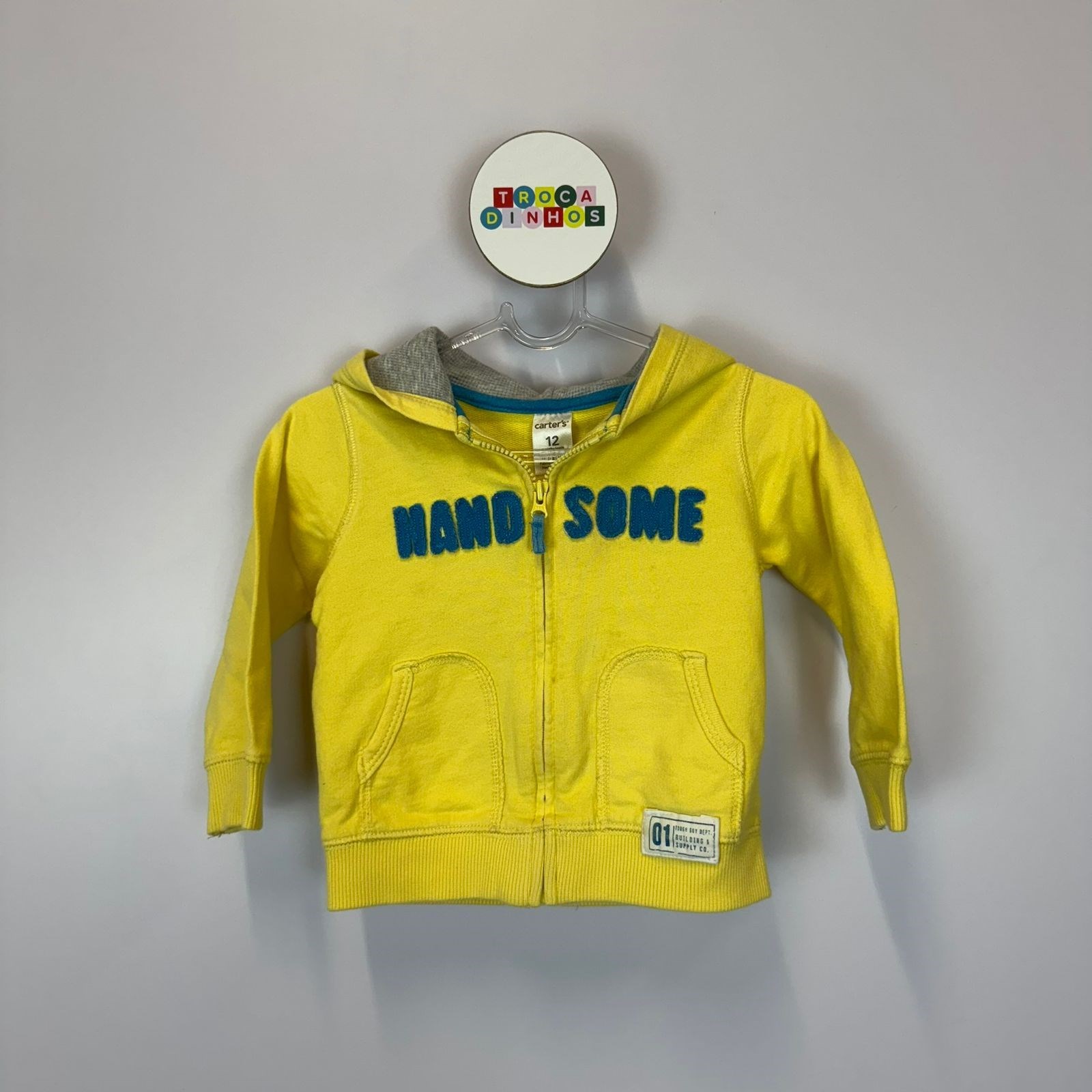 Moletom amarelo Carter's