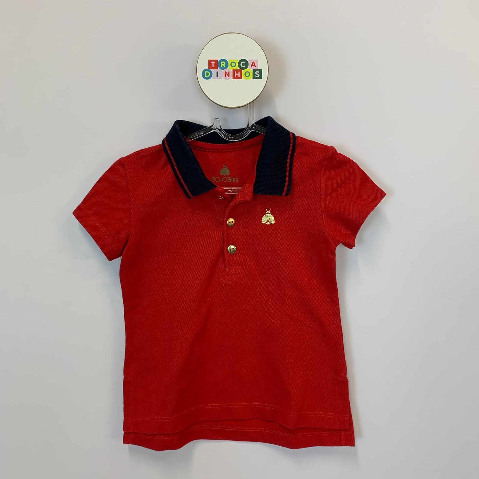 Camisa polo vermelha