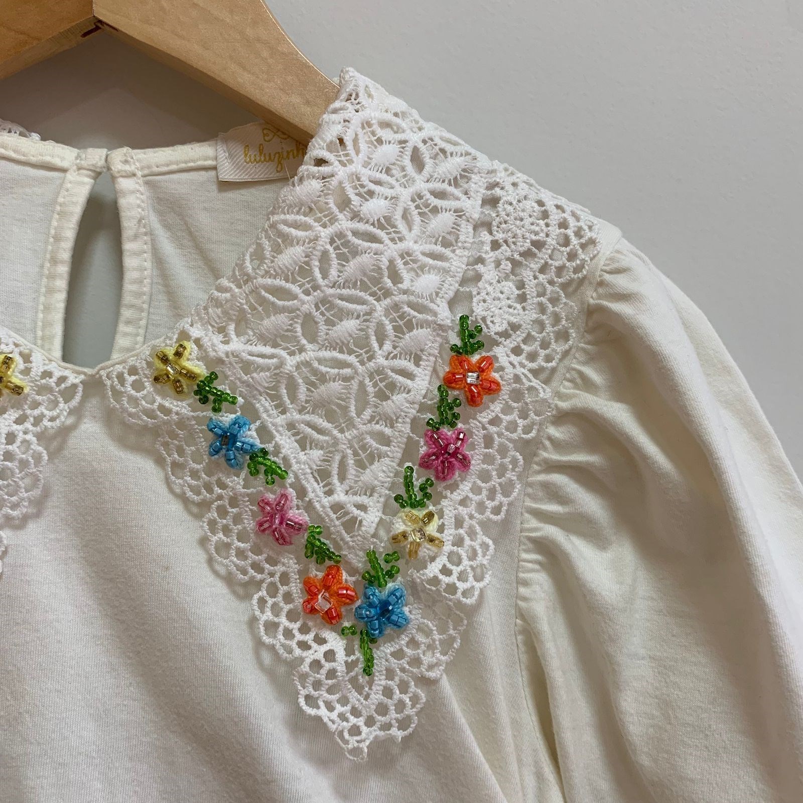 Conjunto bordado luluzinha