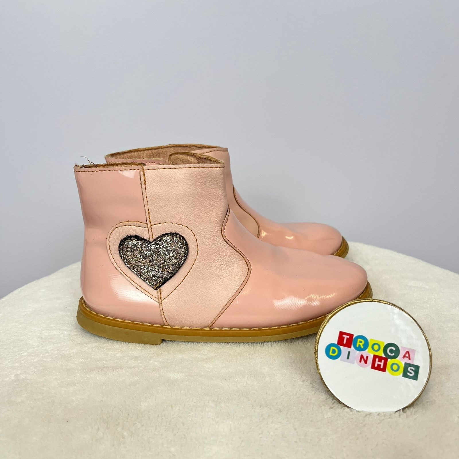 Botinha rosa feminina marca xua xua 