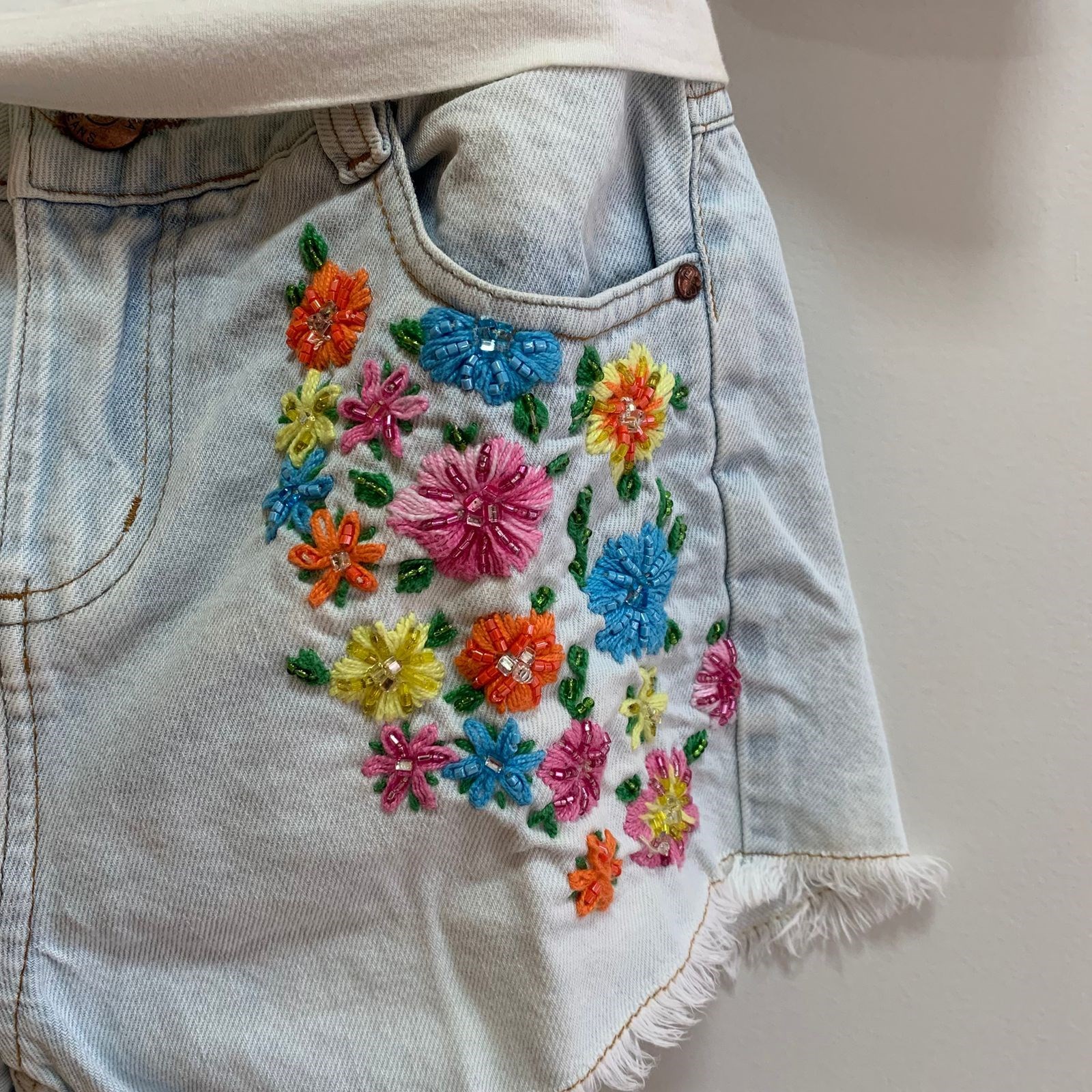 Conjunto bordado luluzinha