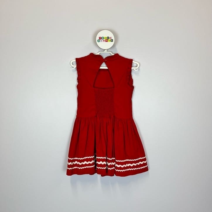 Vestido Infantil 100% Bonitin Vermelho