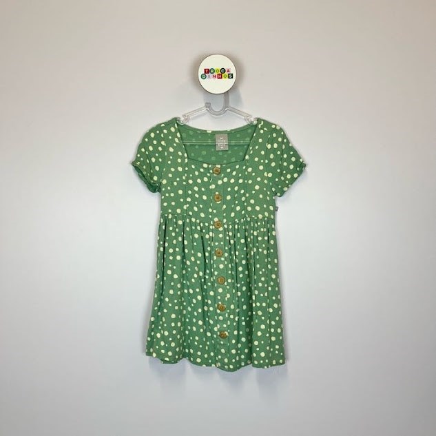 Vestido Infantil Hering Verde 