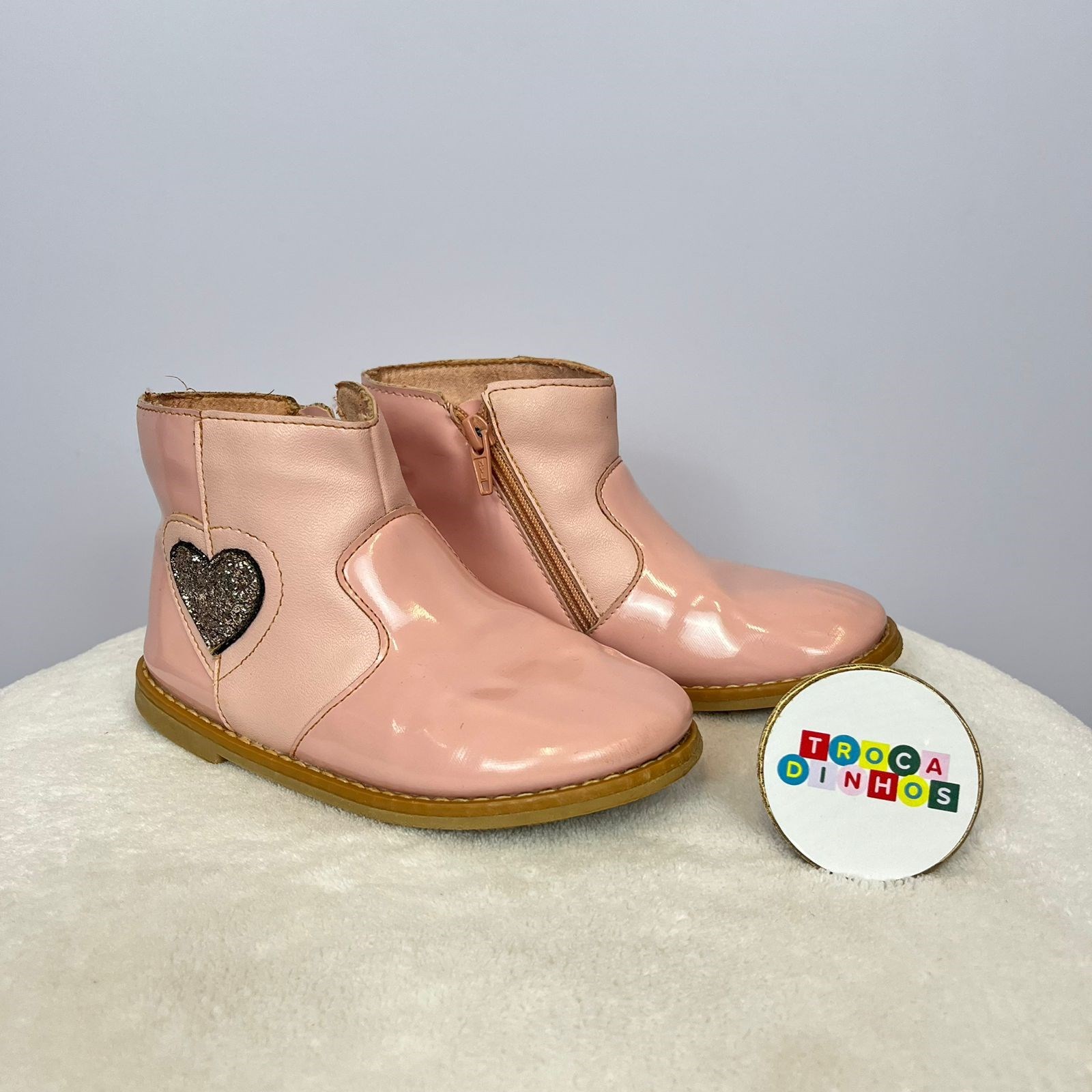 Botinha rosa feminina marca xua xua 