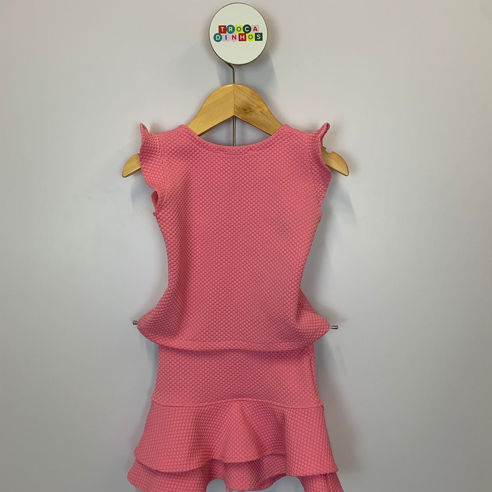 Conjunto saia-blusa rosa - Bia Folchetti