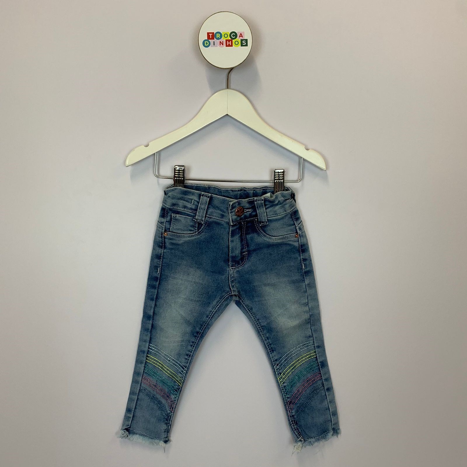 Calça Jeans bordado