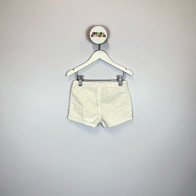 Short Infantil em Malha Laise Branco