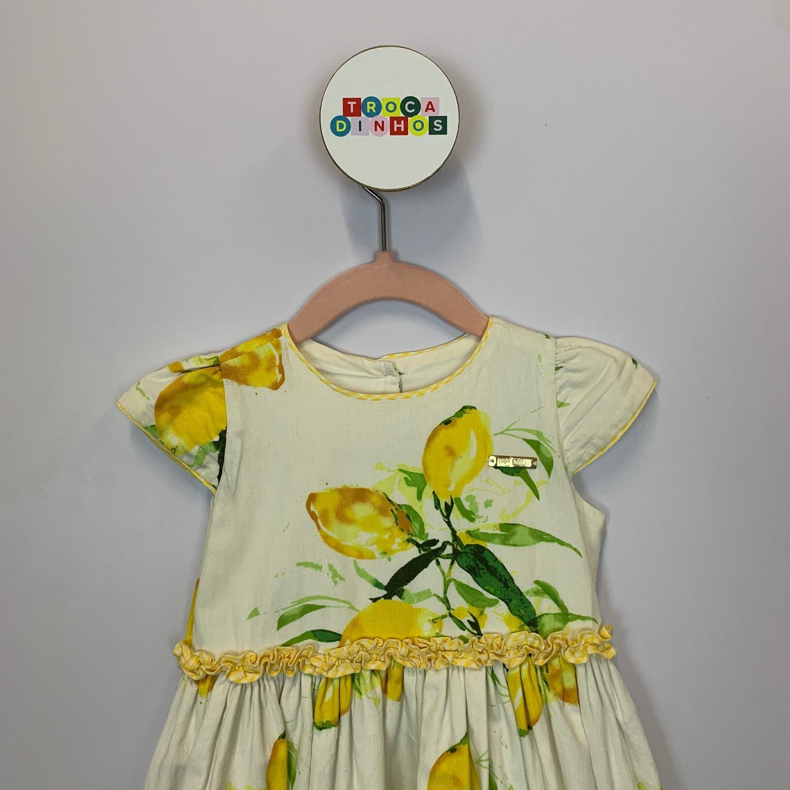 Vestido festa Limão Siciliano - 100% Bonitin