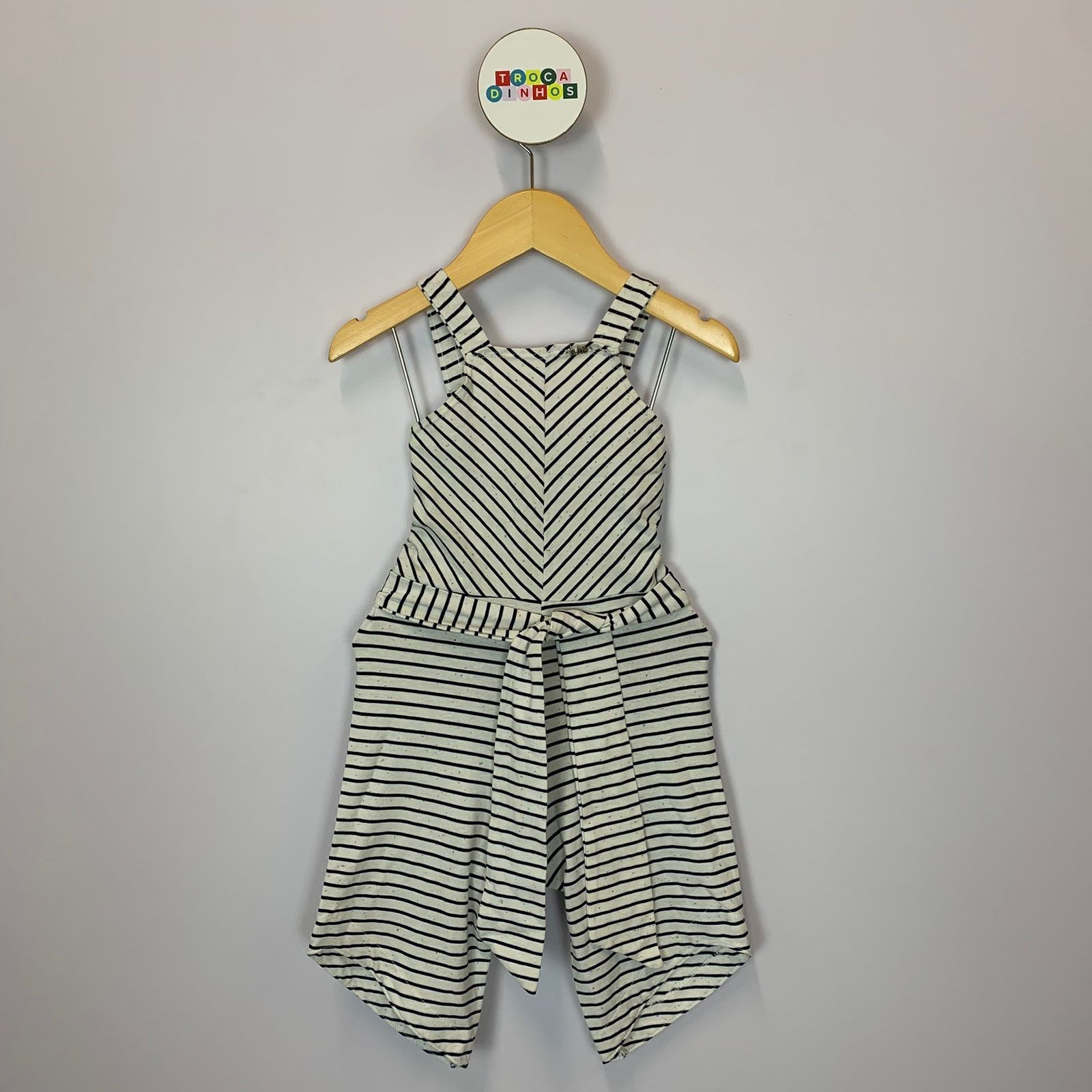 Macaquinho Tecido Listrado 