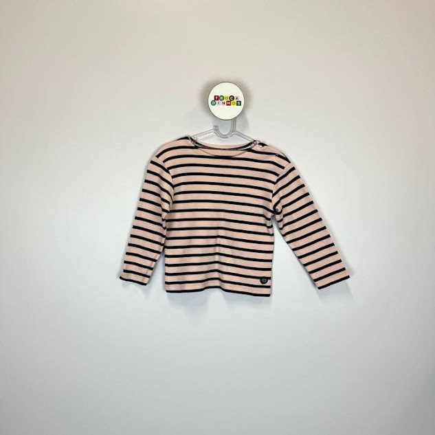 Blusinha Infantil Listrada Manga Longa 