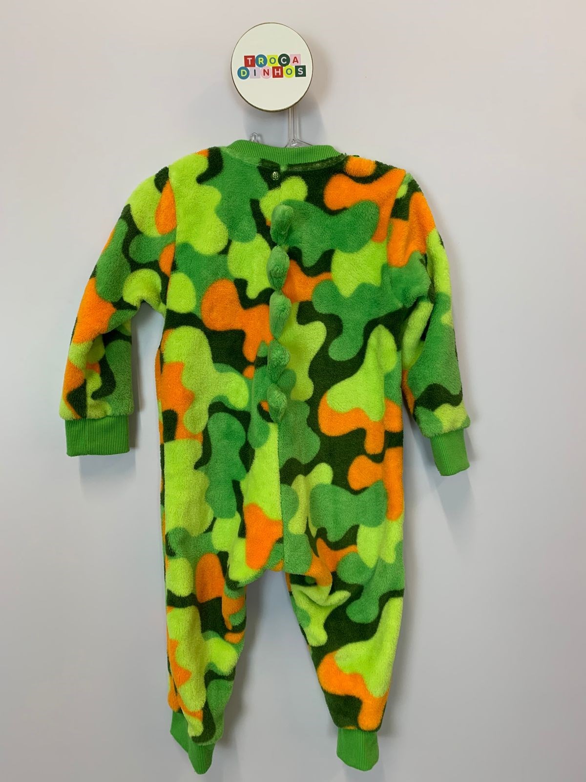 Macacao Manga Longa Soft Bebê menino Dino Trio 