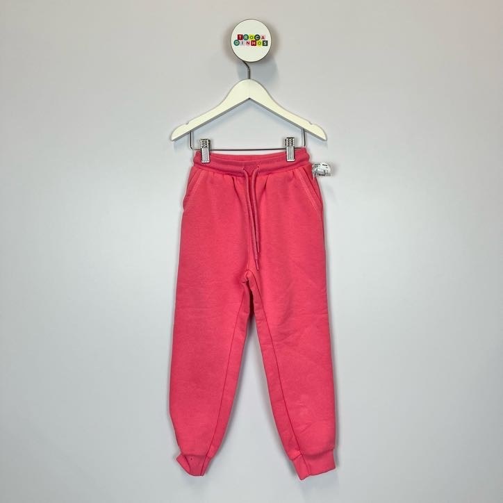 Calça Moletom Infantil Poim Rosa