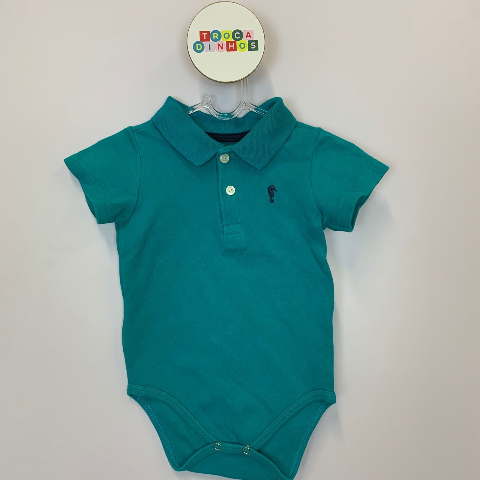 Body polo azul 