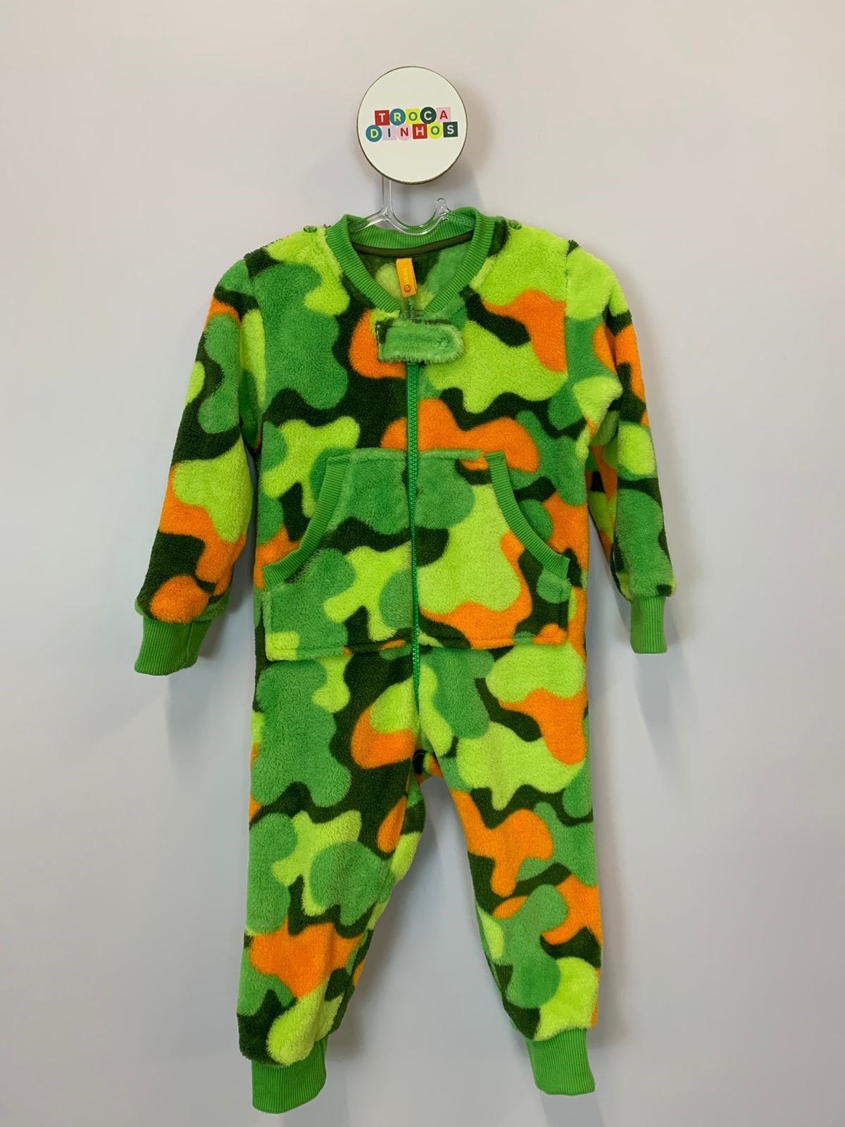 Macacao Manga Longa Soft Bebê menino Dino Trio 