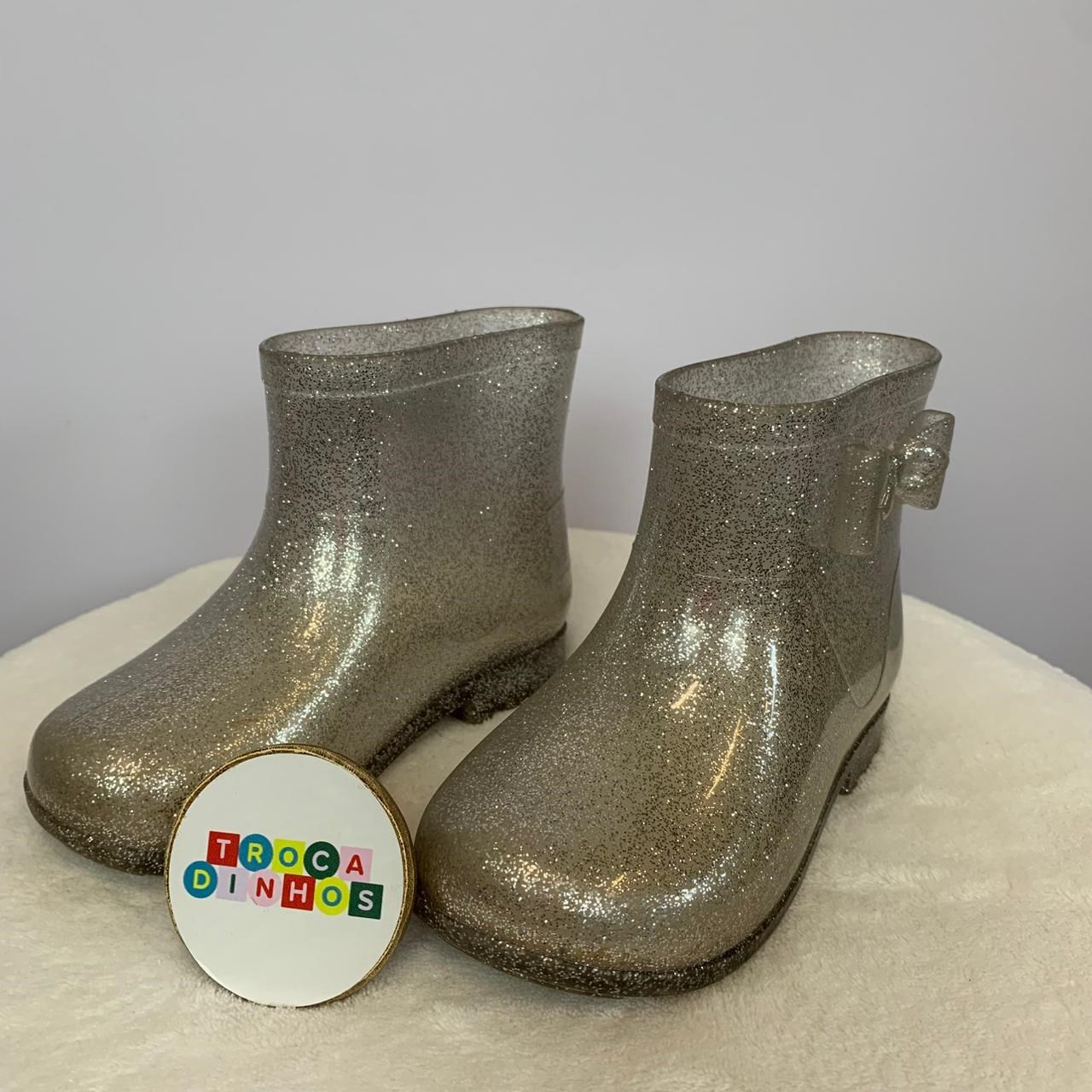 Galocha glitter lacinho
