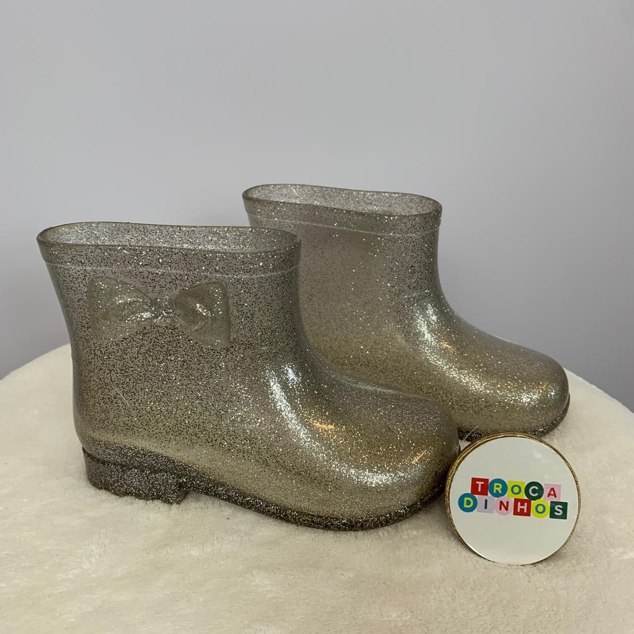 Galocha glitter lacinho