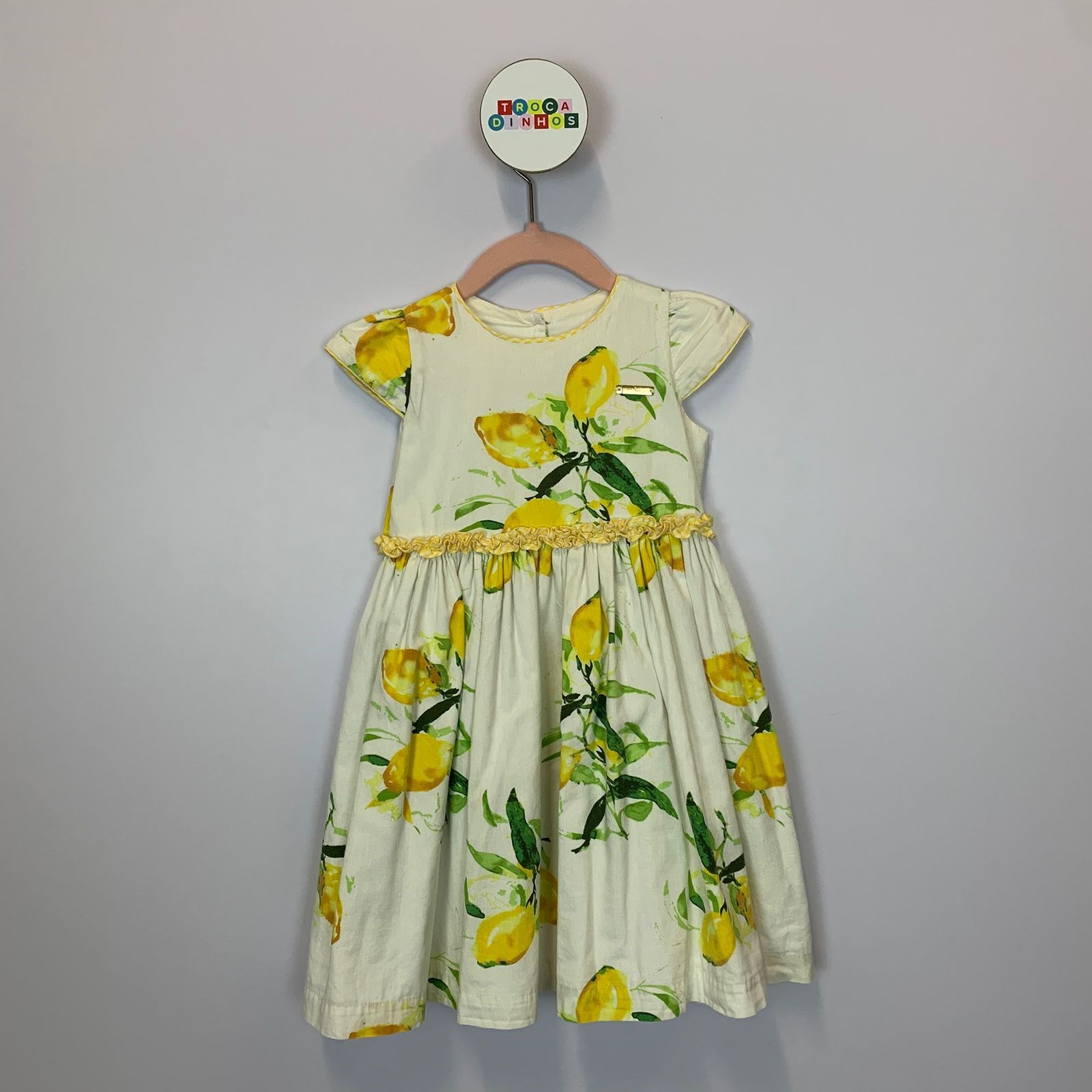 Vestido festa Limão Siciliano - 100% Bonitin