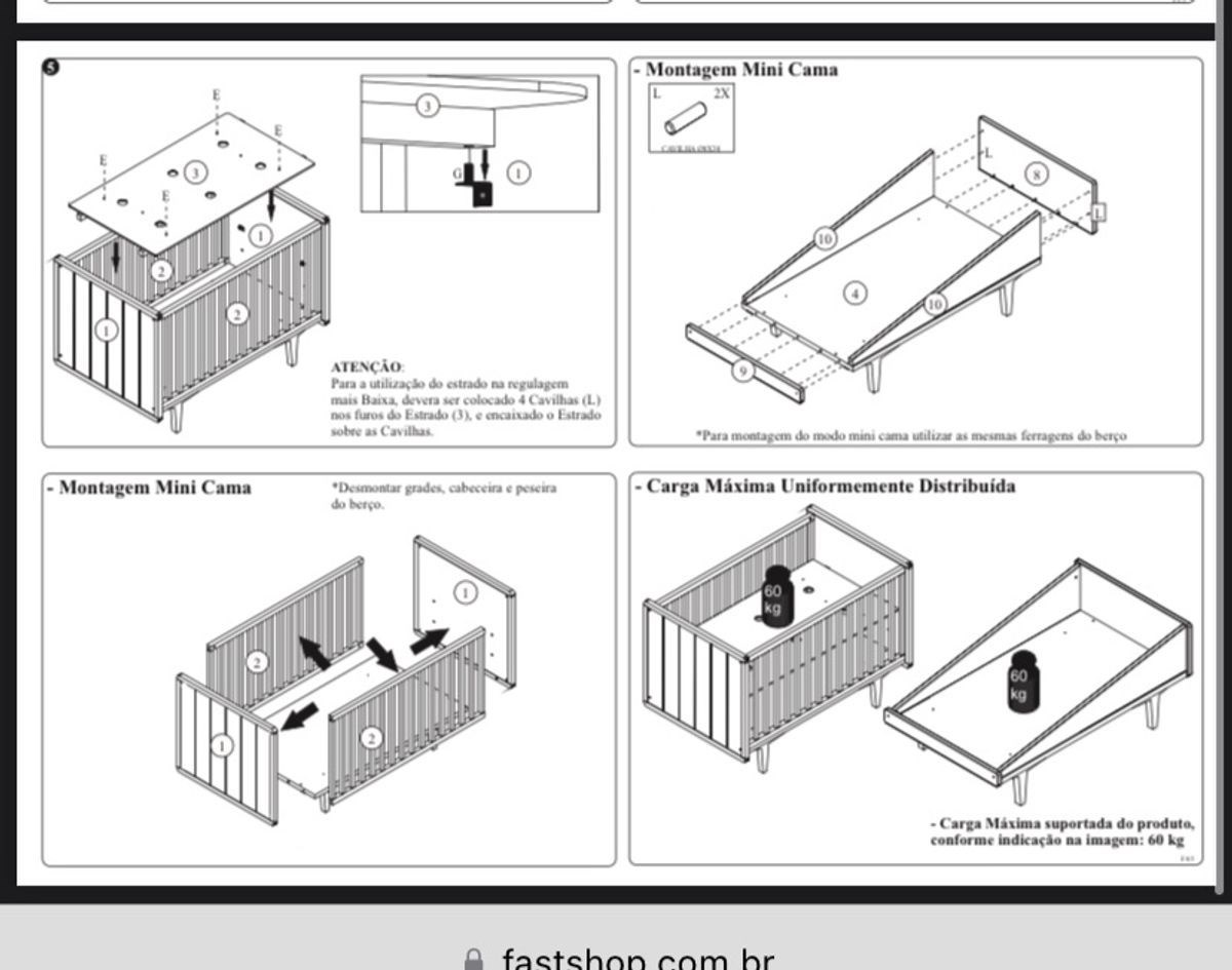 Berço/Cama Farm em madeira Ameise Design