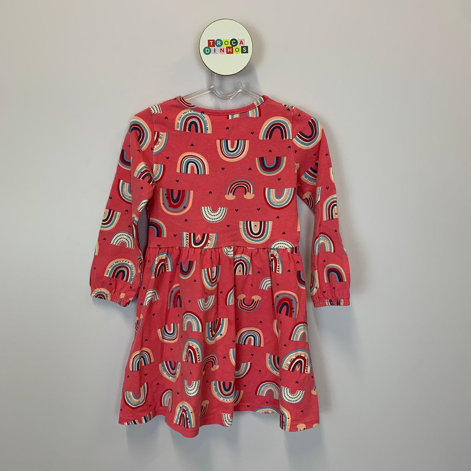 Vestido rosa Kamylus - 3 anos