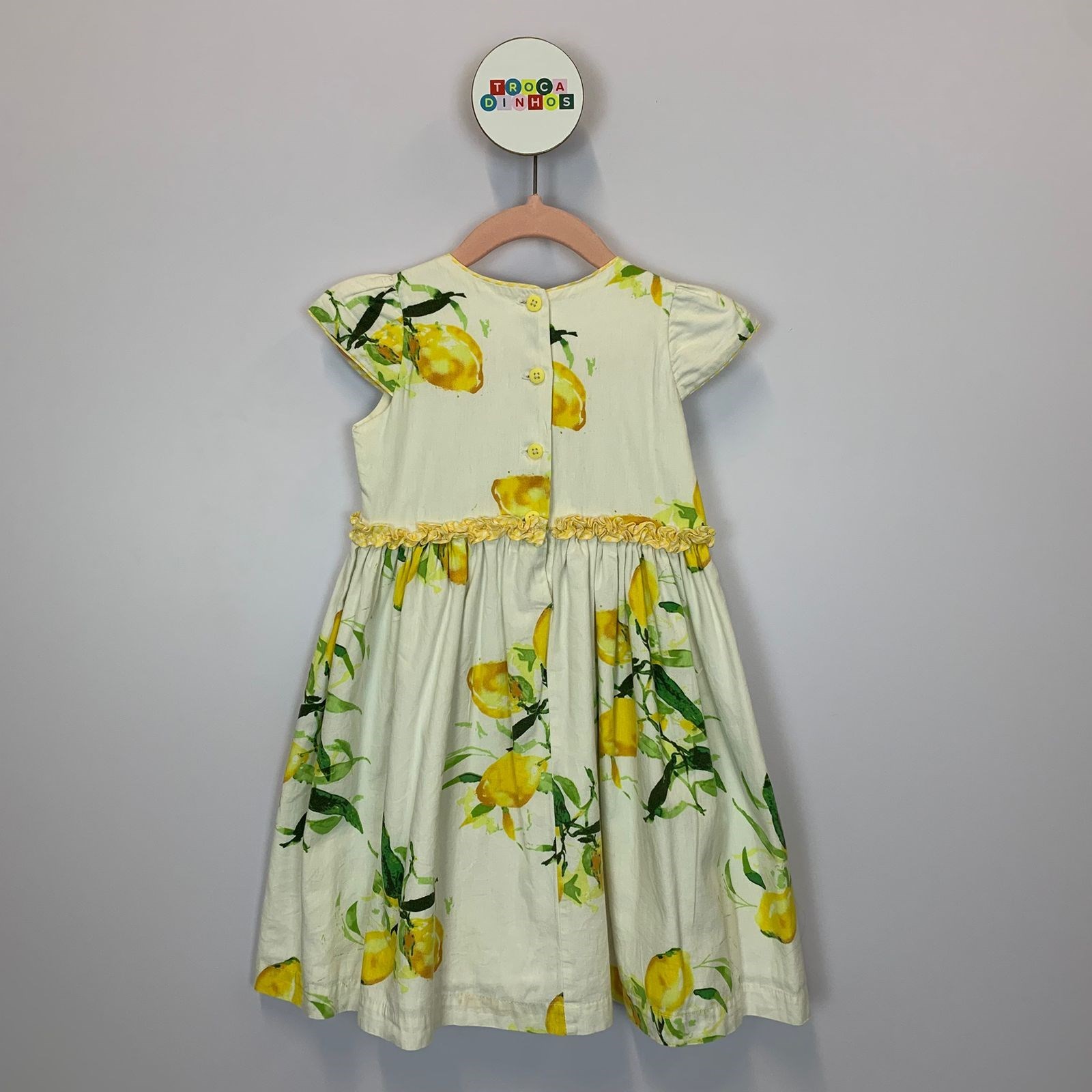 Vestido festa Limão Siciliano - 100% Bonitin