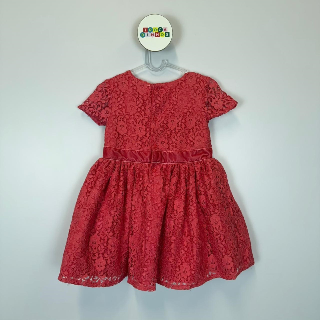 Vestido de renda + tapa fralda Carter's