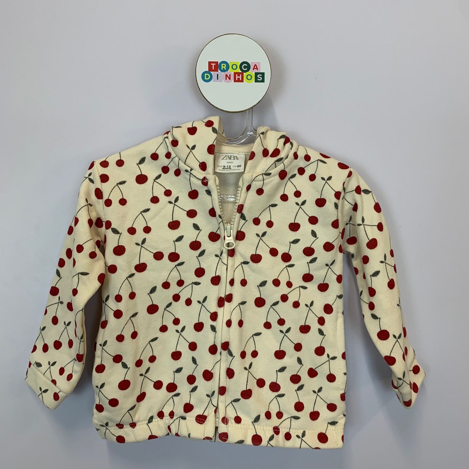 Casaco Bege Cerejas Zara