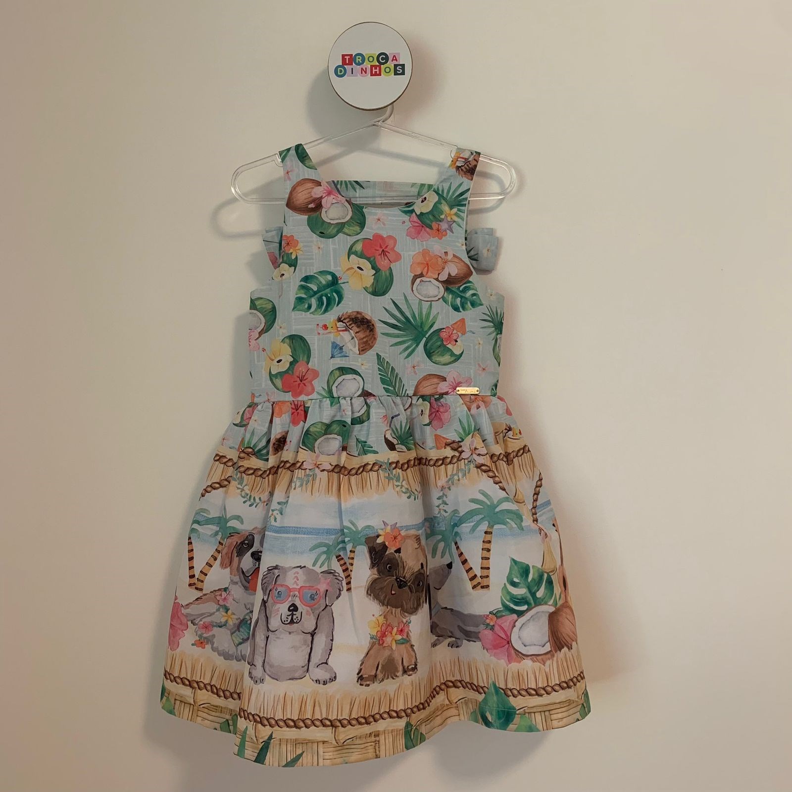 Vestido de cachorrinhos - Mom Sucrê