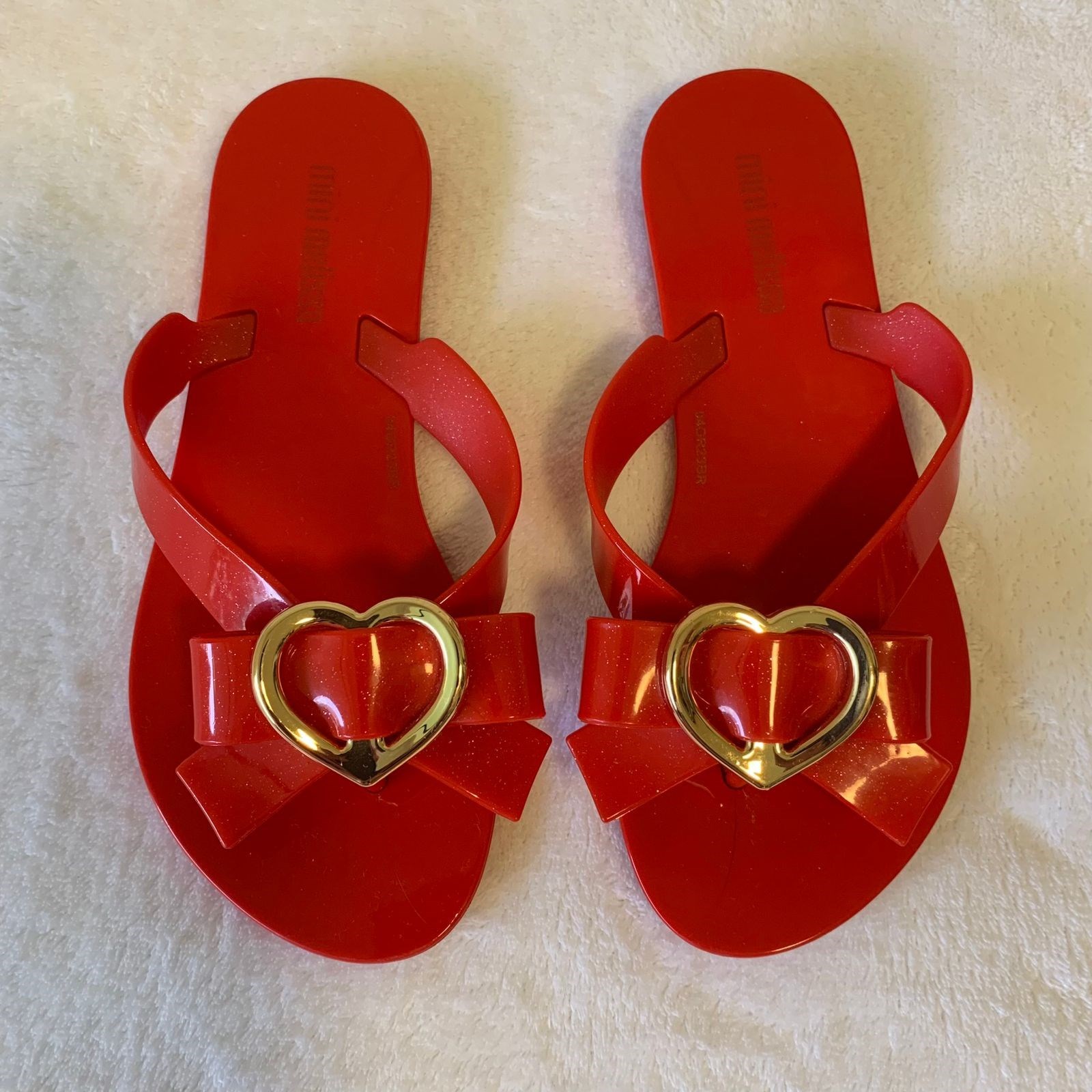 Chinelo Melissa vermelho 