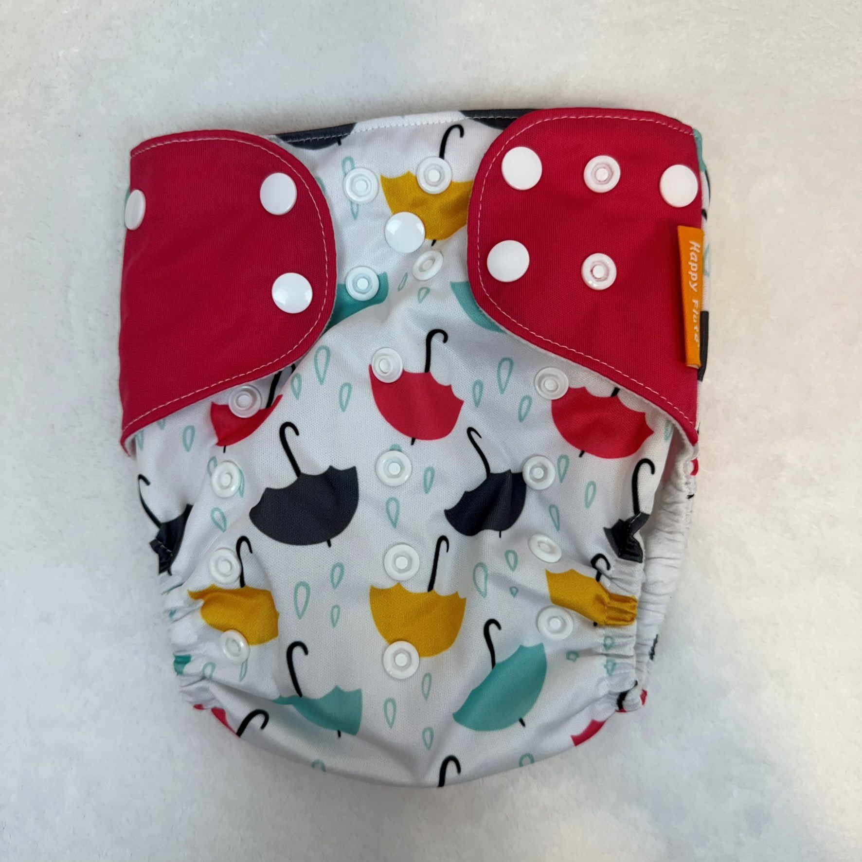 Fralda ecológica - estampa guarda-chuva Happy Flute