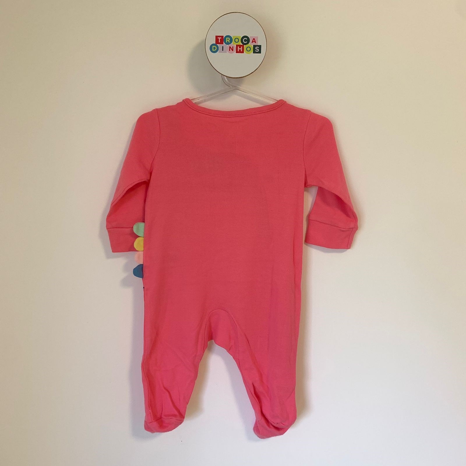 Macacão dino rosa - Carter's