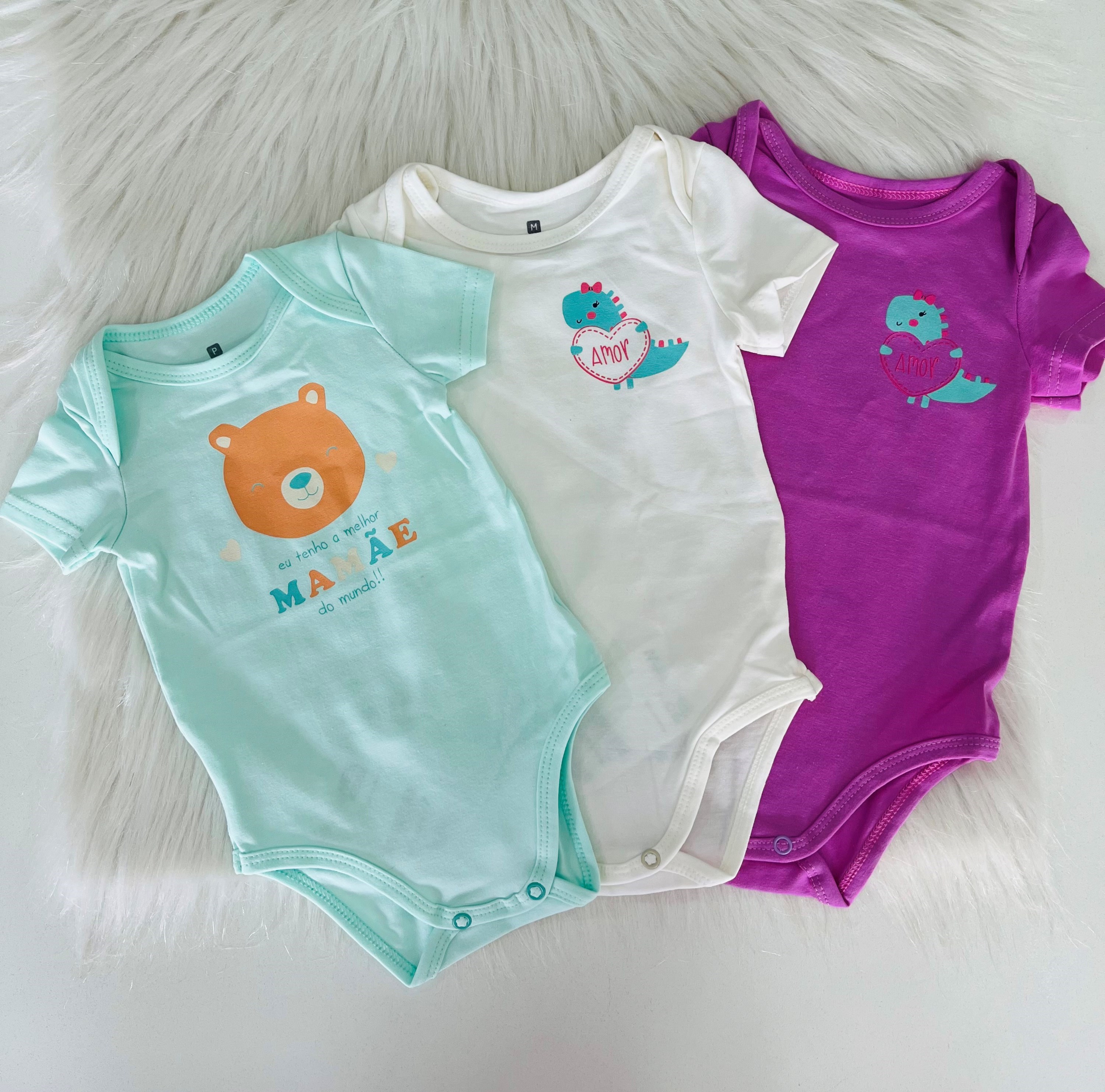 Kit 3 bodys - produto NOVO