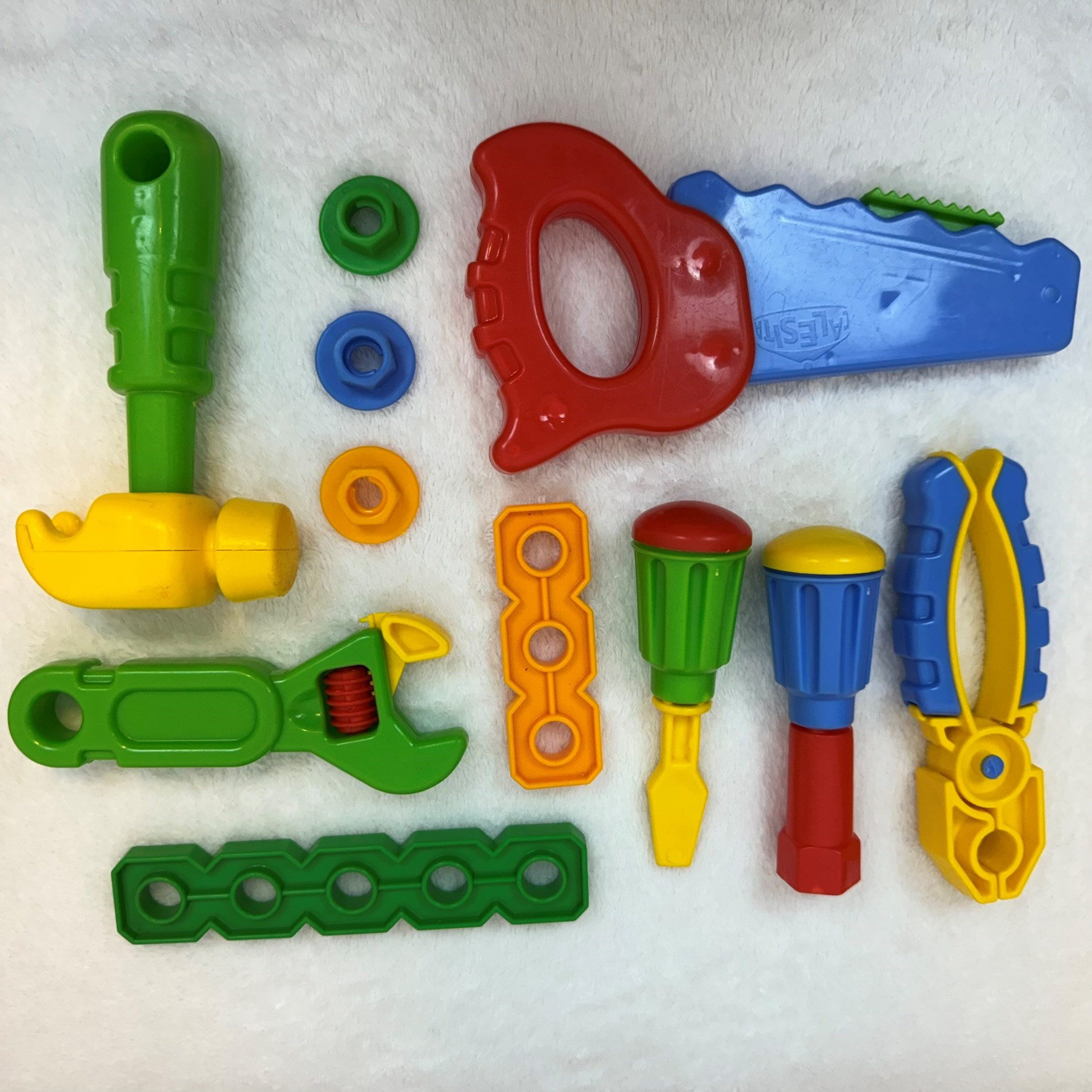 Maleta de ferramentas azul com verde - Calesita