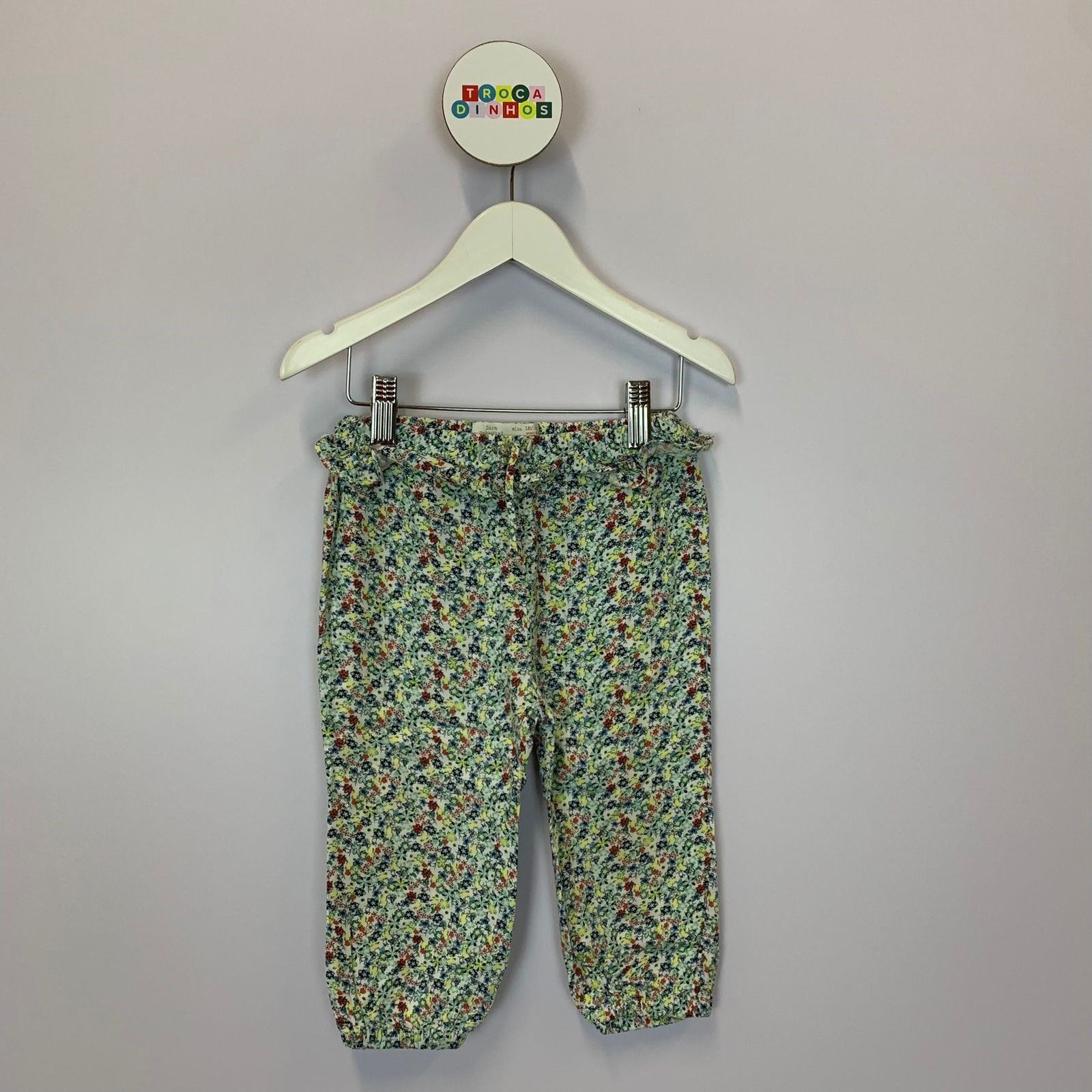 Calça balonê viscose Zara