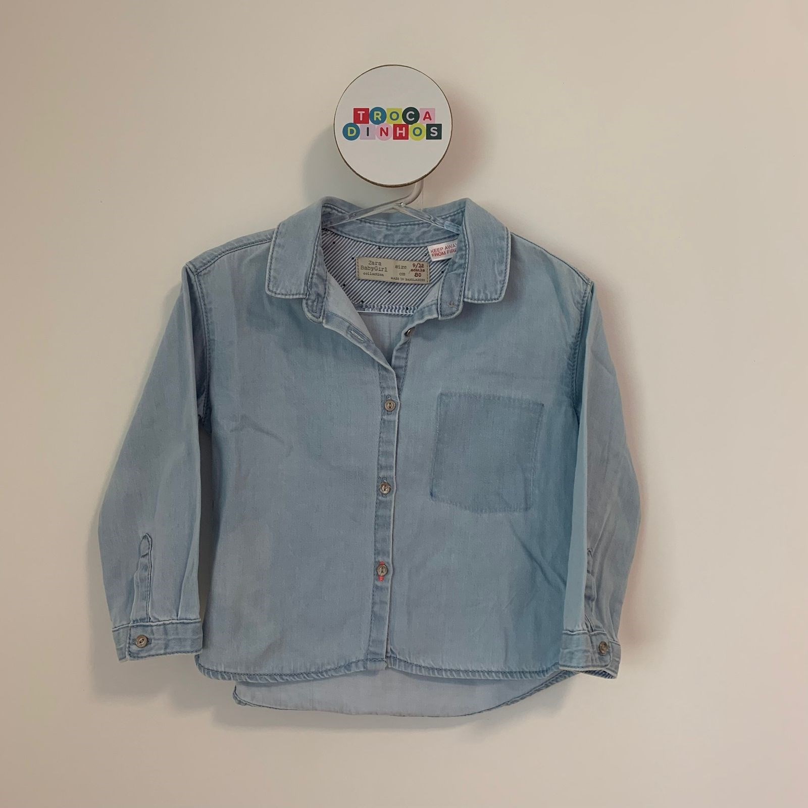 Camisa jeans macio - Zara