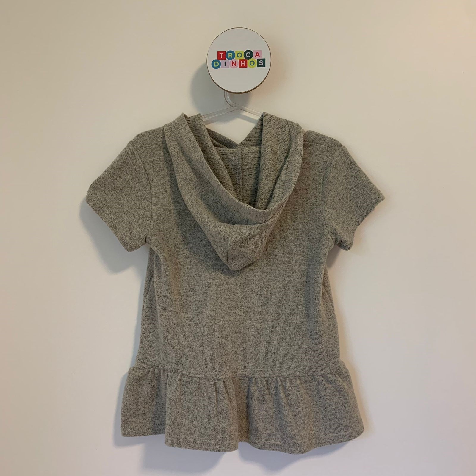 Blusa de mescla cinza