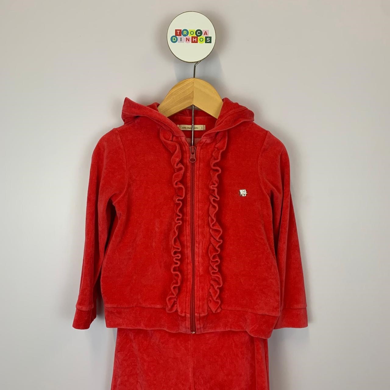 Conjunto de plush vermelho 1+1