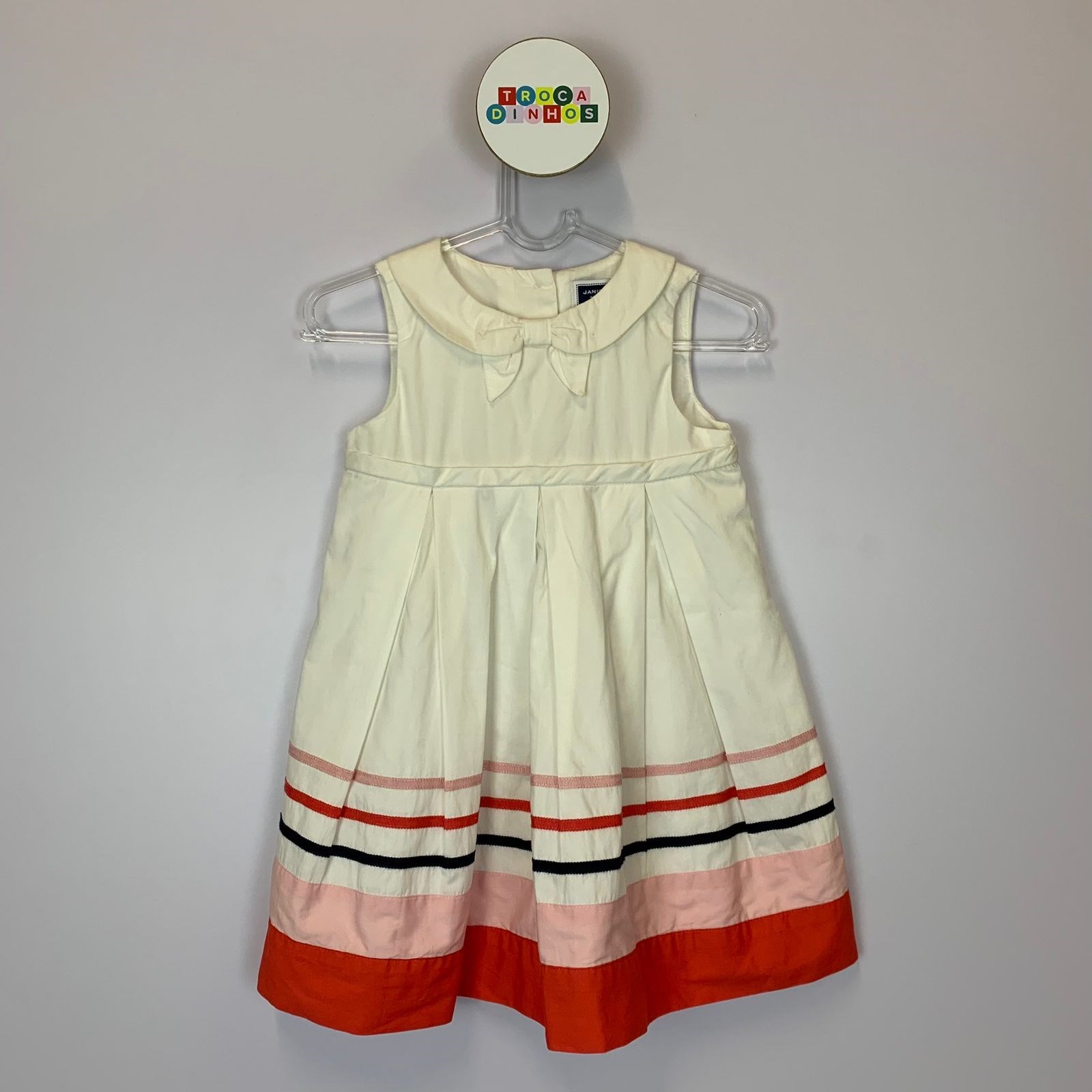 Vestido off-white Janie and Jack