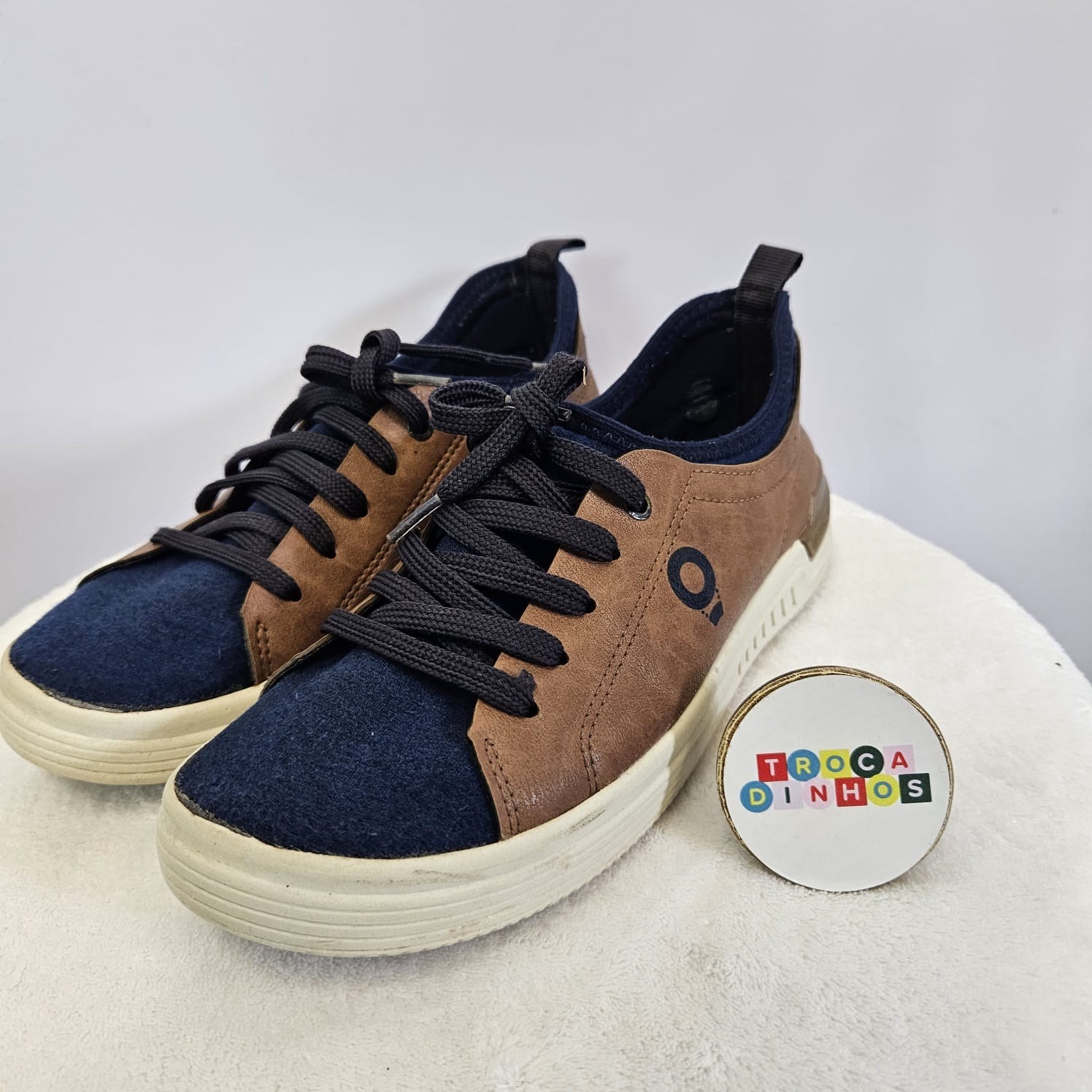 Tênis Infantil Ludique Monosock Castanho/Marinho