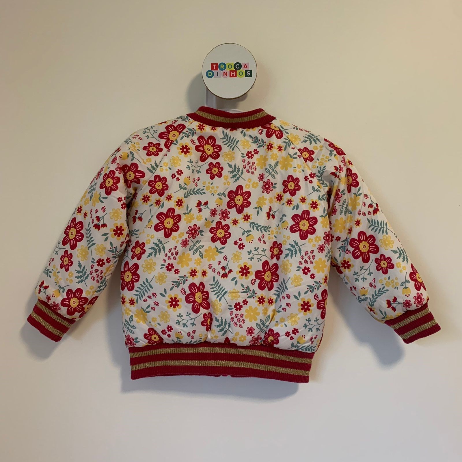 Casaco puffer dupla face