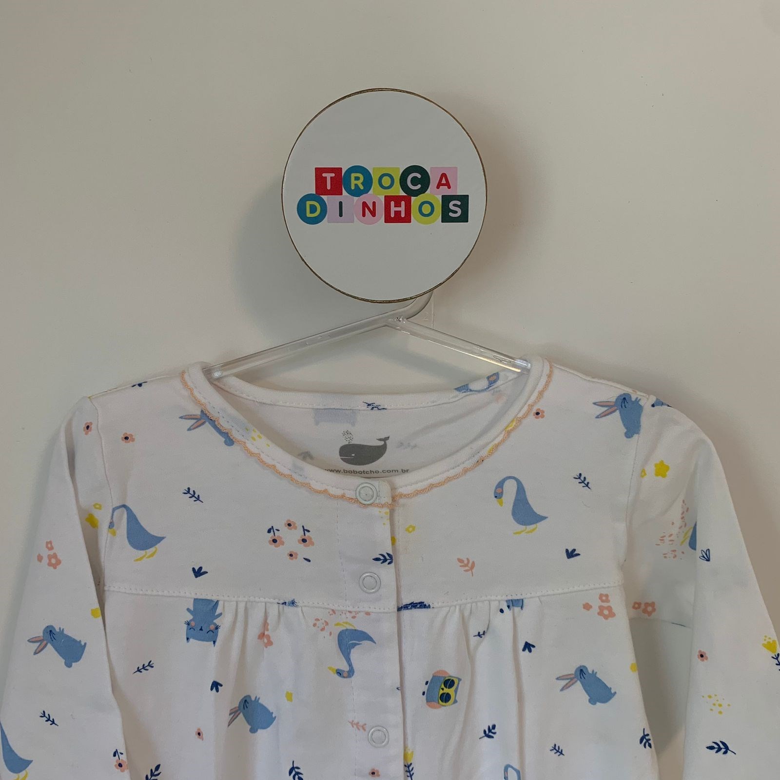 Macacão bichinhos em algodão Pima - marca: Bobotcho