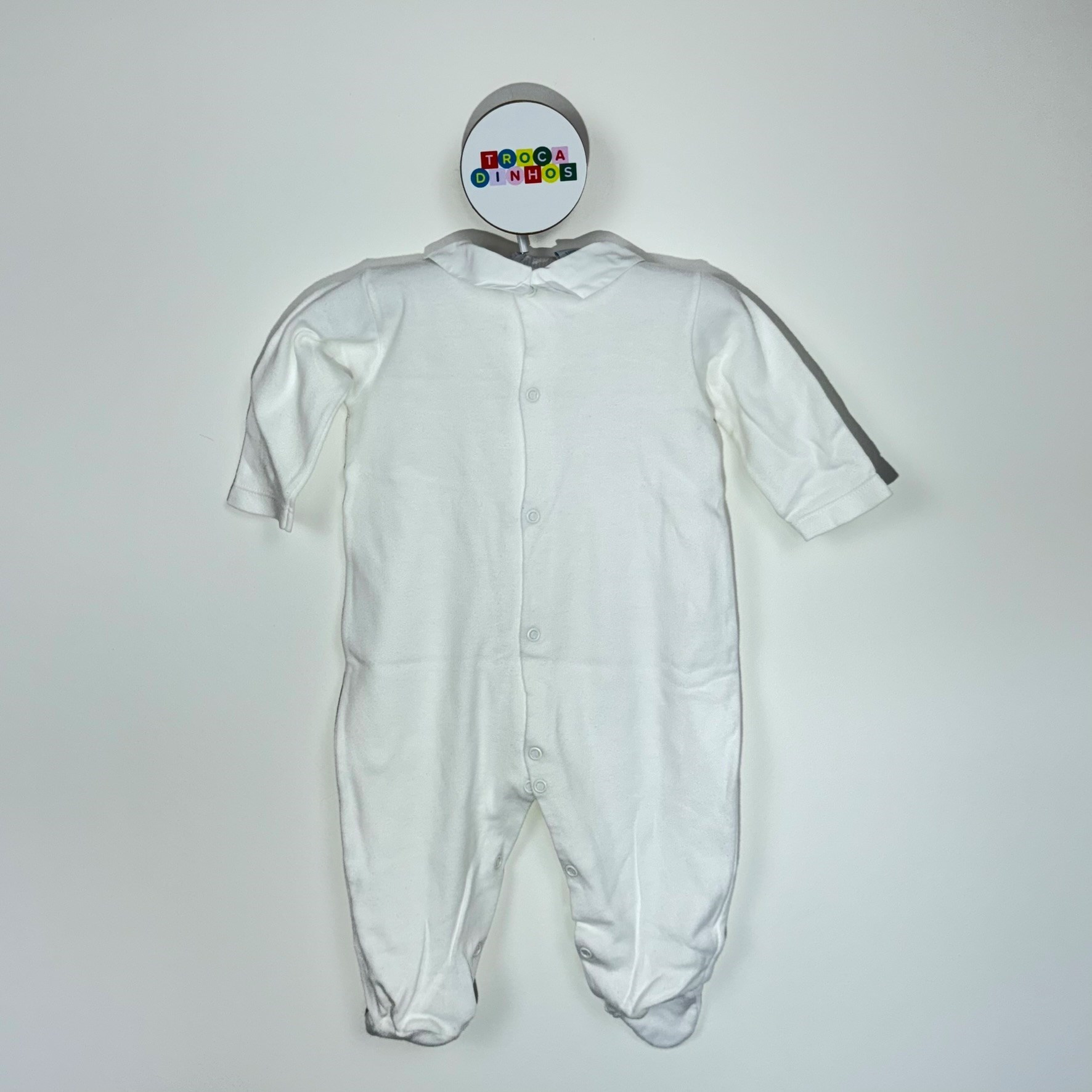 Macacão branco ursinho