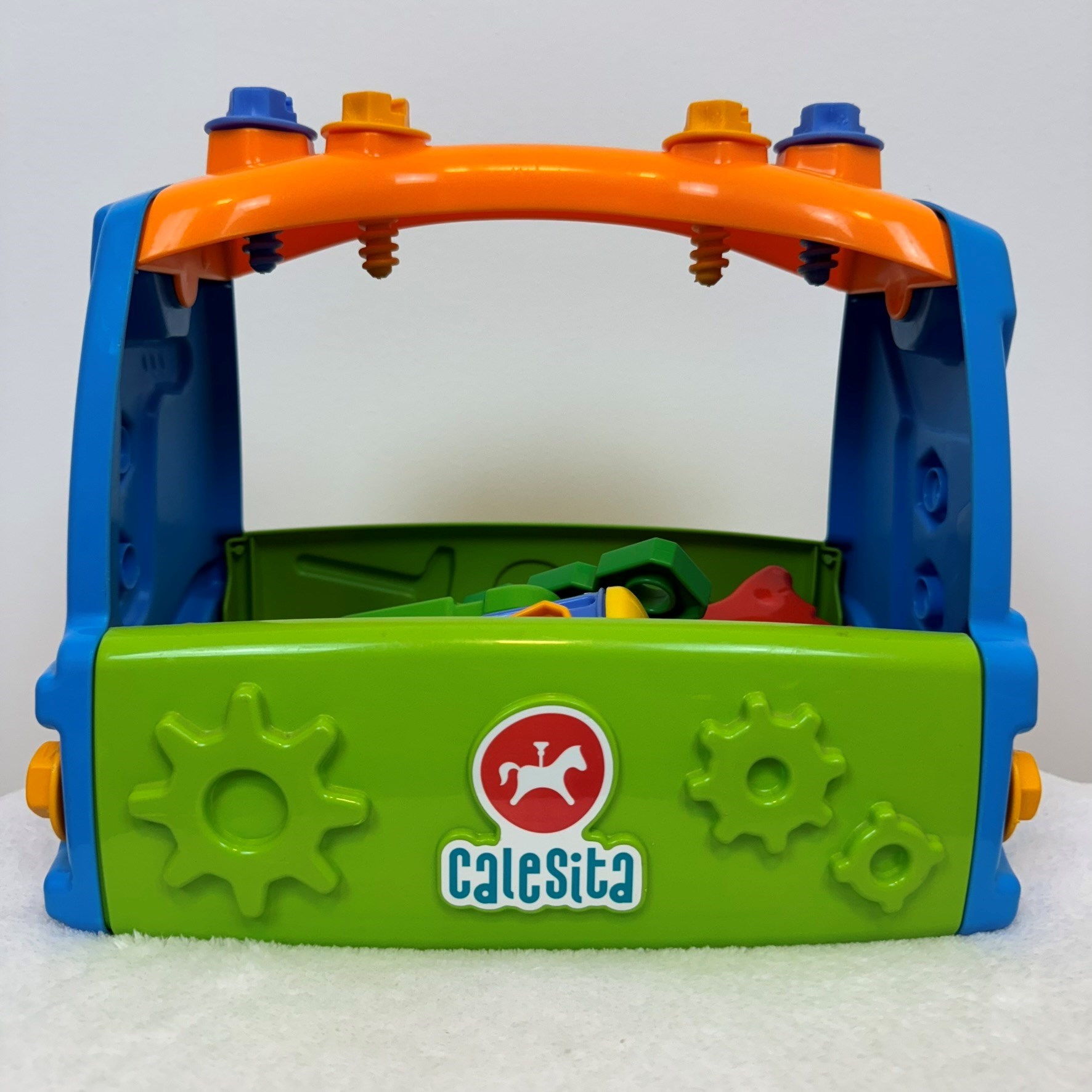 Maleta de ferramentas azul com verde - Calesita