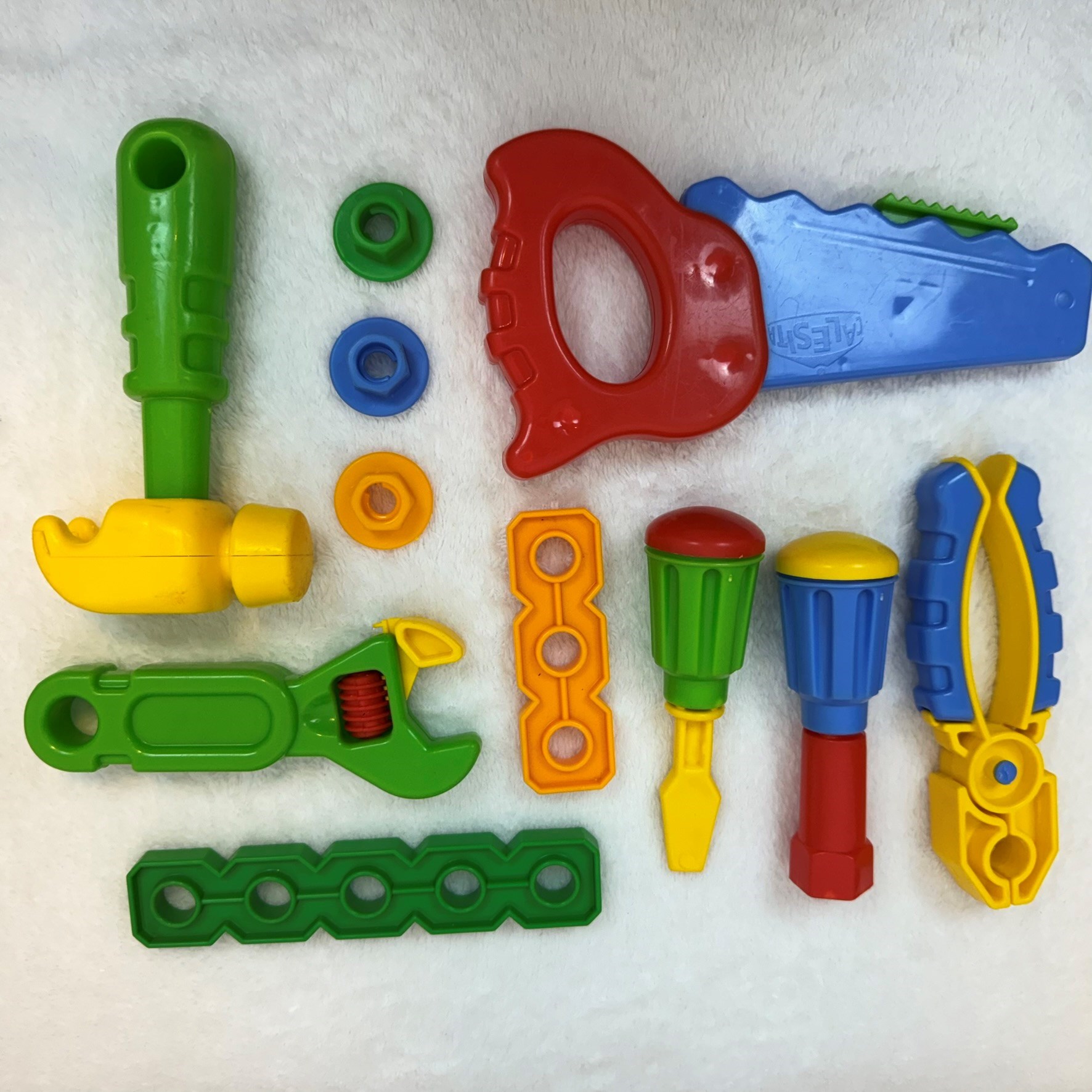 Maleta de ferramentas azul com verde - Calesita