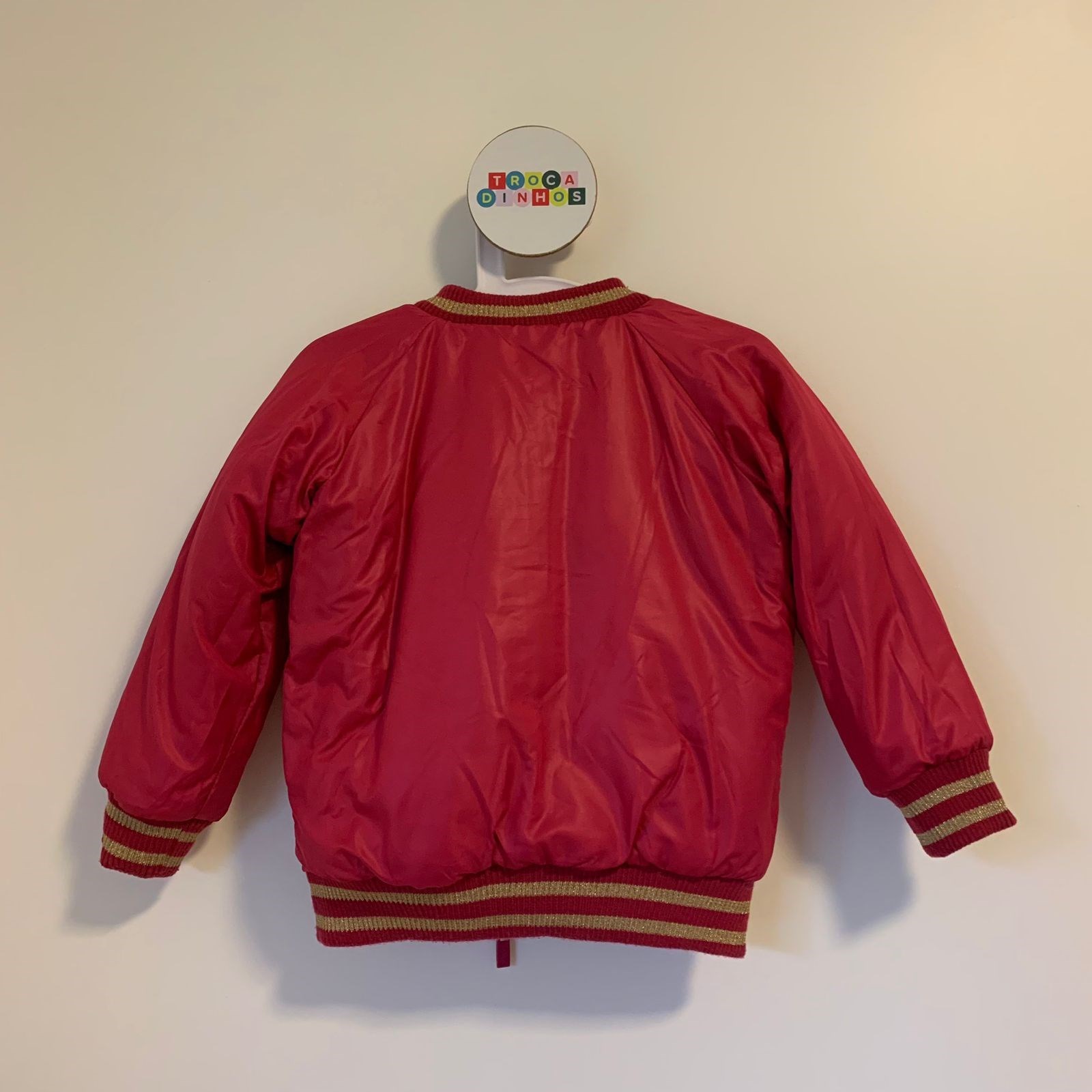 Casaco puffer dupla face