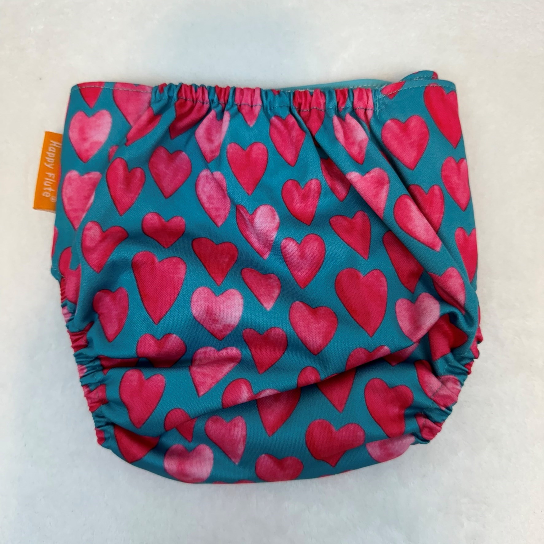 Fralda ecológica - estampa corações Happy Flute