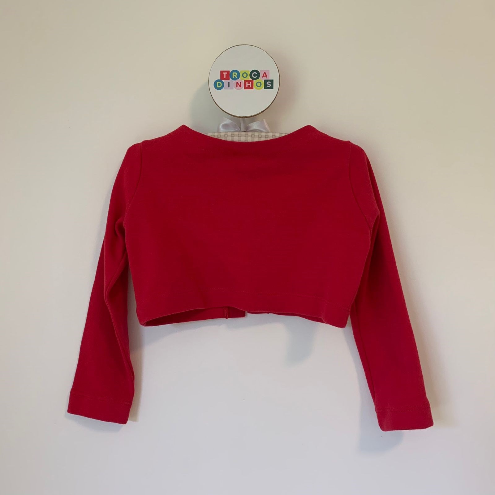 Bolero vermelho 100% bonitin