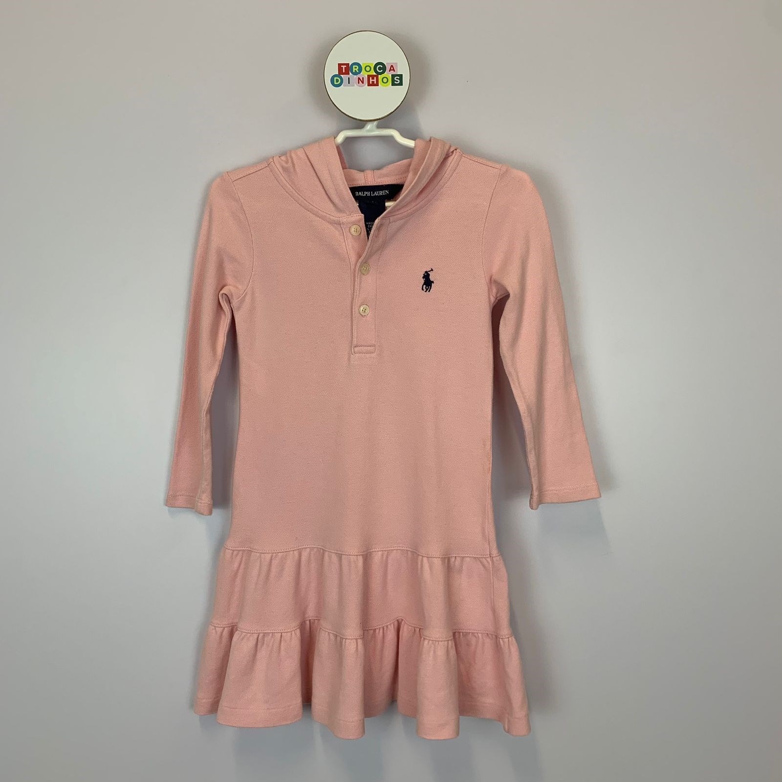 Vestido rosa Ralph Lauren