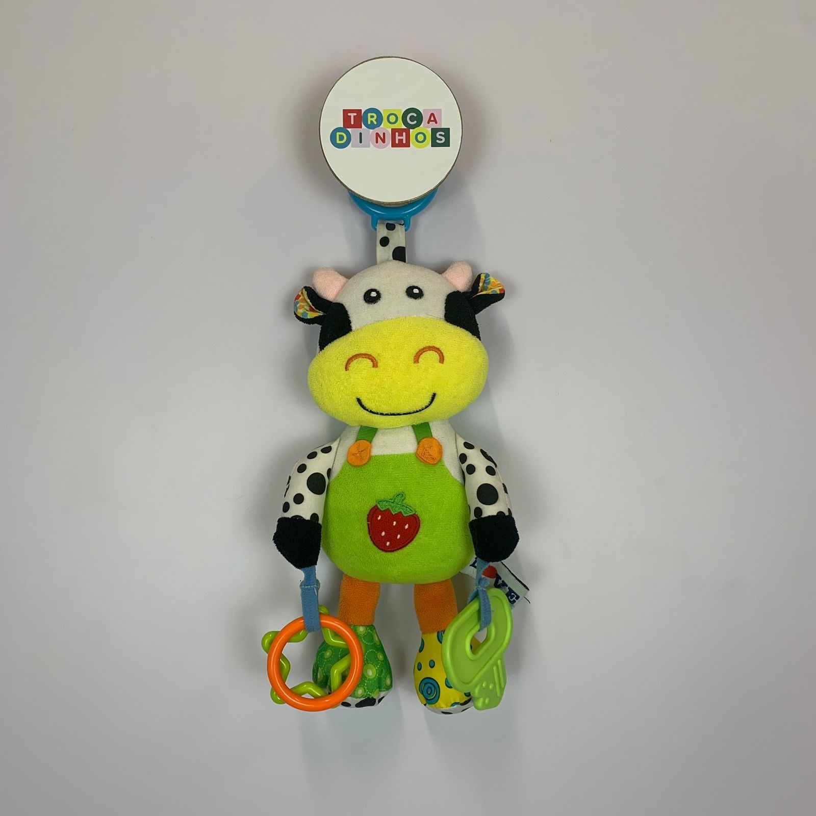 Chocalho com mordedor vaquinha love