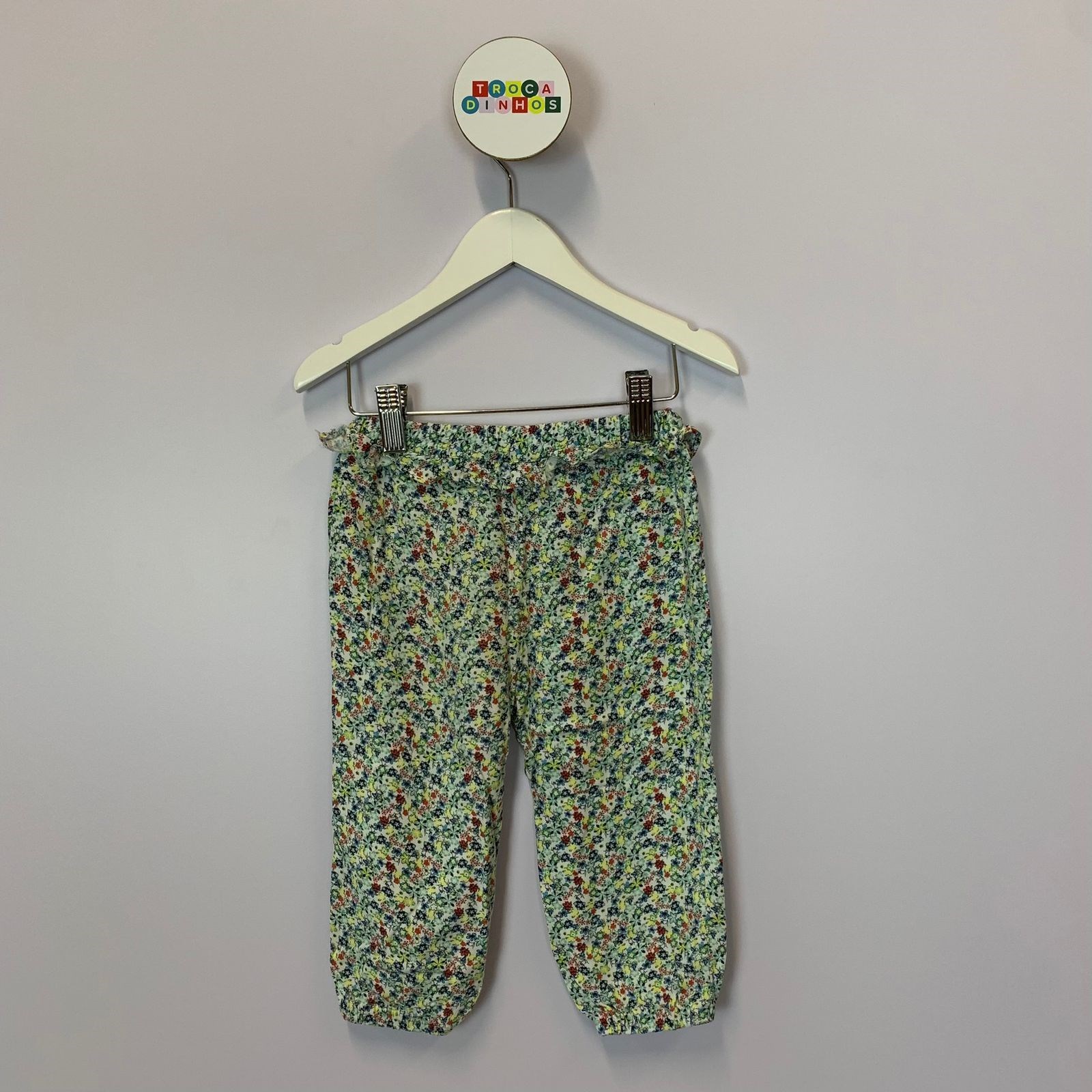 Calça balonê viscose Zara