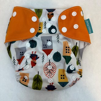 Fralda ecológica - estampa casinha Happy Flute